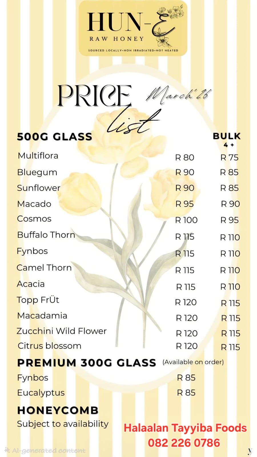 Honey List Mar26
